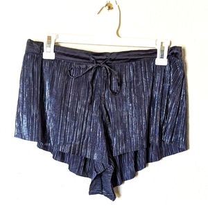 Victoria's Secret Metallic Crimped Pajama Shorts